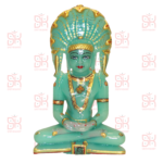 SAMYAG JAIN UPKARAN BHANDAR PRESENTS 9 INCH BLUE PARSHWANATH PRATIMA WIDTH -5