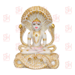 samyag jain upkaran bhandar presents italian dust marble parshwanath pratima size - 11inch width -7 inch weight -3.5 kg approx