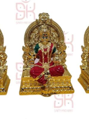 SAMYAG JAIN UPKARAN BHANDAR PRESENTS DIWALI SPECIAL LAKSHMI DEVI SARASWATI DEVI GANPATI BAPA COMBO MADE WITH IMPORTED METAL MADE WITH HEAVY MATERIAL BEST QUALITY BEST FOR GIFTING BEST FOR NEW HOME BEST FOR YOUR PERSONAL MANDIR BOOK FAST SIZE - 5 inch total with singhasan 4 inch pratima ji size
