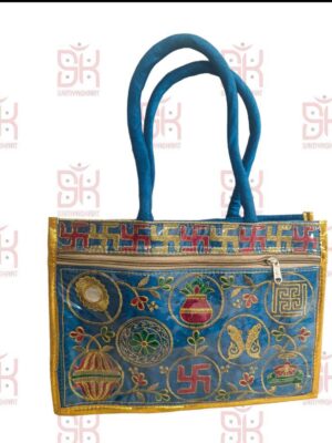 Silk Embroidered Jain Samayik Bag at Rs 400/piece in Mumbai | ID:  2853692720097